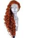 Orange Wave Lace Front Drag Wig