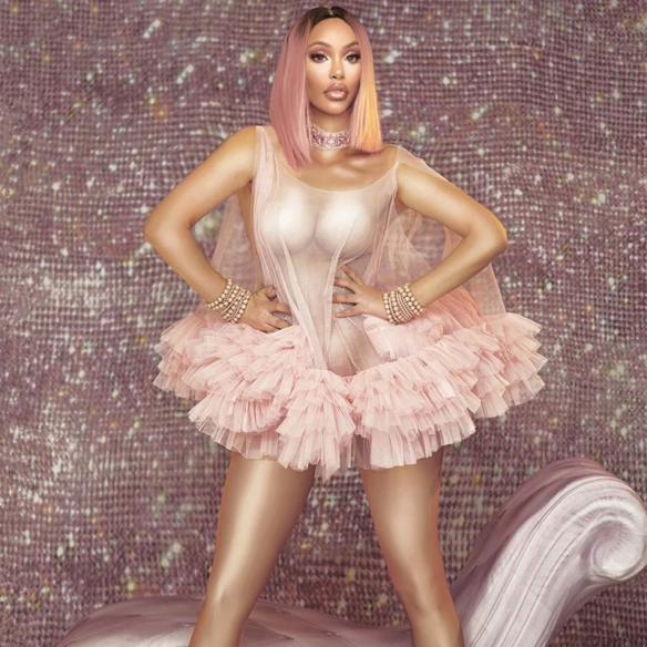 Pink Transparent Ball Gown