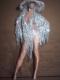 Silver Tassel Fringe Leotard