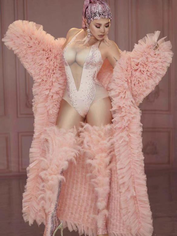 Pink Feather Cloak