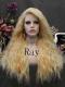 Human Hair Full Lace Wig Curly Ash Brown