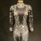 Silver/ Gold Pattern Bodysuit