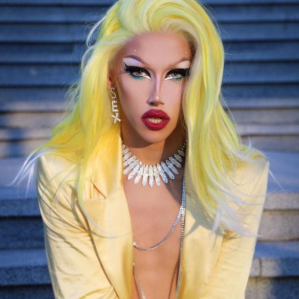 Frozen Lemonade with Few Strings White Overlay Wig - Style - Ava