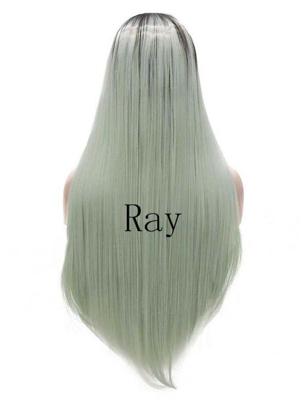 Neon- Mint Green with Black Root