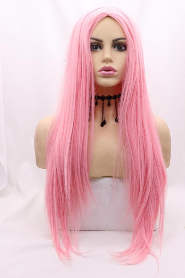Classic Pink Long Wig Wigs Raywigs