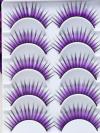 5 PAIRS PURPLE DRAG EYELASHES