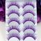 5 PAIRS PURPLE DRAG EYELASHES