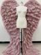 Pink Ostrich Feather Wings