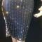 Skincolor Black Grid Dress