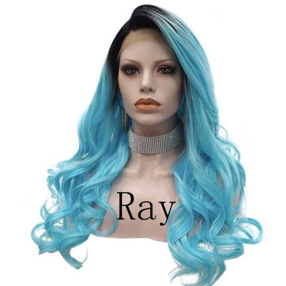 Grace- Light Blue with Black Root