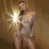 Silver Beading Pendant Sequin Bodysuit