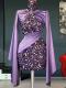 Purple silk sequin dress