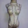 Black/ White Glass Rhinestone Bikini Outfit