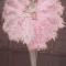 Pink Feather Long Dress (includes hat & fan)