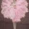 Pink Feather Long Dress (includes hat & fan)