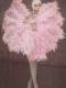 Pink Feather Long Dress (includes hat & fan)