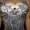 Grey Rhinestone Trailing Dress