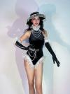 Black Velvet Leotard (includes hat & gloves)