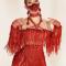 Red Tassel Leotard (includes headdress)