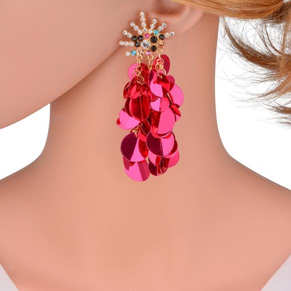 Various Colors Sequin Earrings