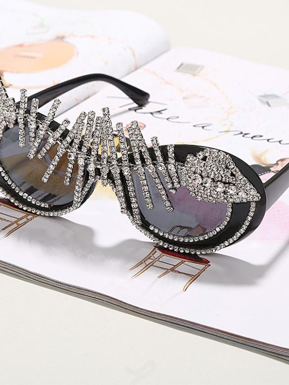 Vintage Style Rhinestone Sunglasses