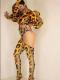 Full Set Leopard Print Suit (inlcude hat & foot cover)