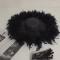 Three colors ostrich feather stage hat