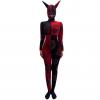 Black and Red Devil Bodysuit