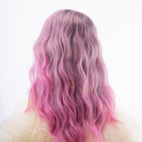 Human Hair Full Lace Wig Curly Ash Brown