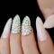 24 PCS Drag Nail Pink And Rhinestones