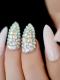 24 PCS Drag Nail Pink And Rhinestones