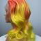 Yellow & Orange Mixed Color Wig