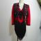 Black and Red Tassel Outfit