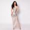 Silver Sequin Transparent Sleeveless Dress