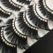 Multi- color Rhinestone Thick Black False Lashes