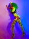 Full Set Fluorescent Green Drag Suits（includes wig）