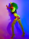 Full Set Fluorescent Green Drag Suits（includes wig）