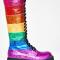 LGBT Pride Glittery Lace-Up Women’s Boots