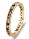 Rainbow Eternity Cubic Zirconia Ring