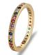 Rainbow Eternity Cubic Zirconia Ring