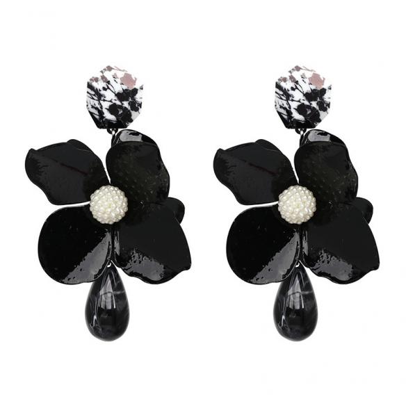 5 Colors Flower Shaped Earrings