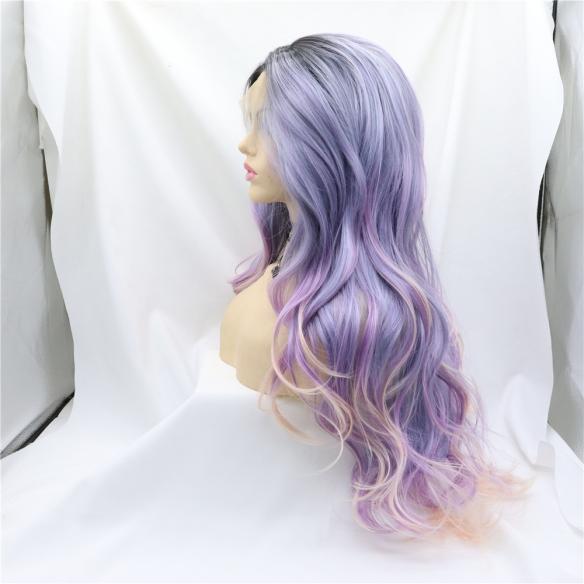 Human Hair Full Lace Wig Curly Ash Brown