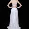 White Gown Dress with Long Trailing Drag Queen Showgirl Cabaret