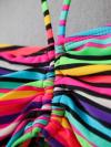 Sexy Rainbow Striped Bikini Top