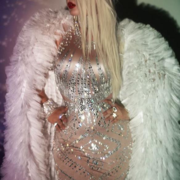 Silver Rhinestone Dress