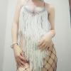 White Tassel Leotard