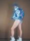 Full Set Denim Sequins Suits (three piece)