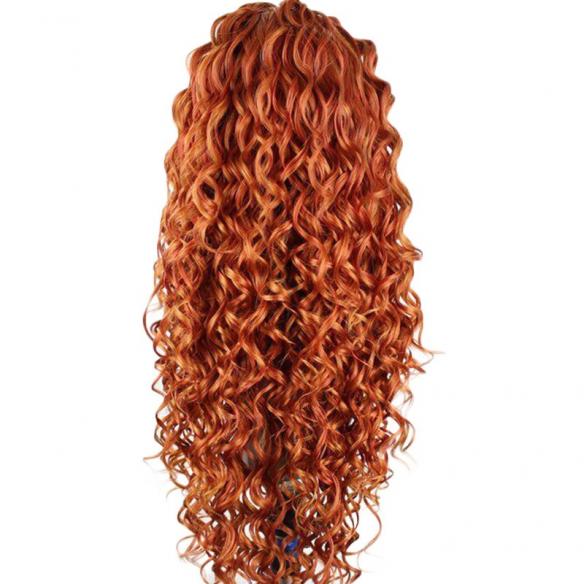 Orange Wave Lace Front Drag Wig