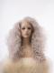 Human Hair Full Lace Wig Curly Ash Brown