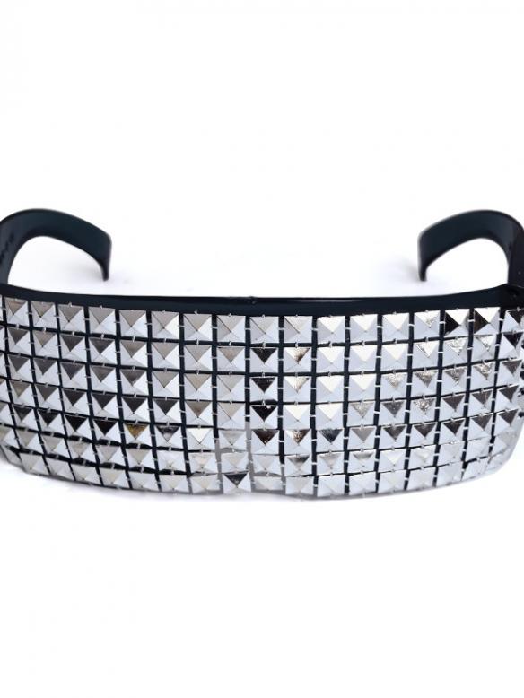 Metallic Studded Oversized Eyewear